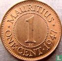 Mauritius 1 cent 1947 - Image 1