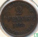 Brunswick-Wolfenbüttel 2 pfennige 1860 - Image 1