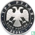Russia 3 rubles 2008 (PROOF) "Year of the Rat" - Image 1