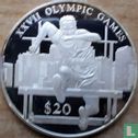 Liberia 20 dollars 2000 (PROOF) "Summer Olympics in Sydney - Hurdler" - Image 2