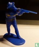 Cowboy aiming with rifle (blue) - Image 1
