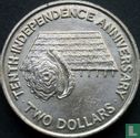 Kiribati 2 dollars 1989 "10th anniversary of Independence" - Afbeelding 2