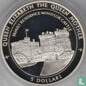 Kiribati 5 dollars 1997 (PROOF) "Queen Elizabeth the Queen Mother - Family residence Windsor castle" - Image 2