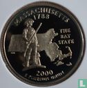 United States ¼ dollar 2000 (PROOF - copper-nickel clad copper) "Massachusetts" - Image 1