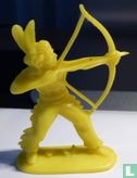 Indian with bow and arrow (yellow) - Image 1