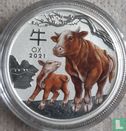 Australia 50 cents 2021 (type 1 - coloured) "Year of the Ox" - Image 1