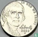 États-Unis 5 cents 2022 (D) - Image 1