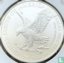 United States 1 dollar 2022 (without W - colourless) "Silver Eagle" - Image 2