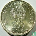 Peru 200 intis 1986 "150th anniversary Birth of Marshal Caceres" - Afbeelding 2