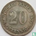 Duitse Rijk 20 pfennig 1873 (D) - Afbeelding 1