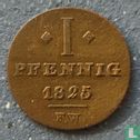 Waldeck-Pyrmont 1 pfennig 1825 - Afbeelding 1