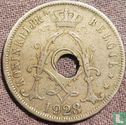 Belgique 25 centimes 1928 (NLD - fauté) - Image 1