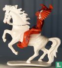 Chief on horseback with tomahawk (red) - Image 3