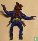 Cowboy met 2 pistolen (blauw) - Afbeelding 1