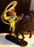 Cowboy zu Pferd mit Lasso (gelb) - Bild 3