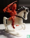 Cowboy on horseback with rifle (red) - Image 3