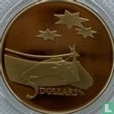 Australia 5 dollars 1992 (PROOF - aluminum-bronze) "International Space Year" - Image 2