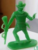 Cowboy with rifle and revolver (green) - Image 2