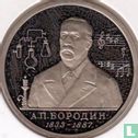 Russia 1 ruble 1993 "160th anniversary Birth of Alexander Porfiryevich Borodin" - Image 2