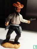 Cowboy avec revolvers (blanc) - Image 1