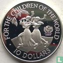 Fiji 10 dollars 1997 (PROOF) "50 years of UNICEF" - Image 2