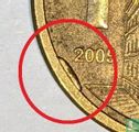 Serbia 1 dinar 2009 (copper-brass plated steel - misstrike) - Image 3