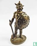 Viking with ax and shield (brass) - Image 1
