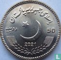 Pakistan 50 rupees 2021 "Golden jubilee of PNS submarine Hangor" - Image 1