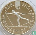Norway 100 kroner 1991 "1994 Winter Olympics in Lillehammer - Cross-country skiing" - Image 2