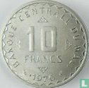 Mali 10 francs 1976 (proefslag) - Afbeelding 1
