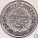 Inde britannique ½ rupee 1840 (type 2) - Image 1
