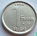 Belgium 1 franc 1995 (NLD - misstrike) - Image 1