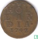 Holland 1 duit 1742/1 (koper) - Afbeelding 1