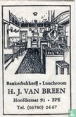 Banketbakkerij Lunchroom H.J. van Breen   - Image 1