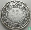 British Honduras 25 cents 1919 - Image 1