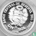 Peru 1 sol 2018 (PROOF) "450 years First coin minted at Casa de Moneda de Lima" - Afbeelding 1
