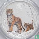 Australia 50 cents 2022 (type 1 - coloured) "Year of the Tiger" - Image 1