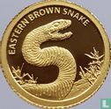 Tokelau 5 dollars 2012 (PROOF) "Eastern brown snake" - Image 2