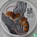 Australia 1 dollar 2020 (coloured) "Year of the mouse" - Image 1