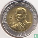 Kuba 5 Peso 2016 "Antonio Maceo" - Bild 1