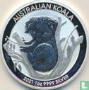 Australië 1 dollar 2021 (kleurloos) "Koala" - Afbeelding 1