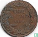 Monaco 5 centimes 1838 - Afbeelding 1