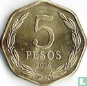 Chili 5 pesos 2014 - Afbeelding 1