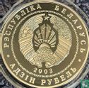 Wit-Rusland 1 roebel 2003 (PROOFLIKE) "Freestyle wrestling" - Afbeelding 1