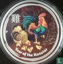 Australië 1 dollar 2017 (PROOF - type 1 - gekleurd) "Year of the Rooster" - Afbeelding 2