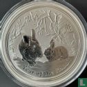 Australië 8 dollars 2011 (kleurloos) "Year of the Rabbit" - Afbeelding 2