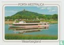 Ms Helena Cruise Porta Westfalica Weserbergland Postcard - Afbeelding 1