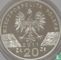 Pologne 20 zlotych 2011 (BE) "Eurasian badgers" - Image 1