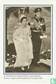 Prins Bernhard begeleidt Fabiola's zuster Alejandro de Mora y Aragon naar de basiliek van St. Goedele (1960) - Image 1