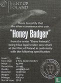 Niue 2 dollars 2015 "Brave animals - Honey badger" - Image 3